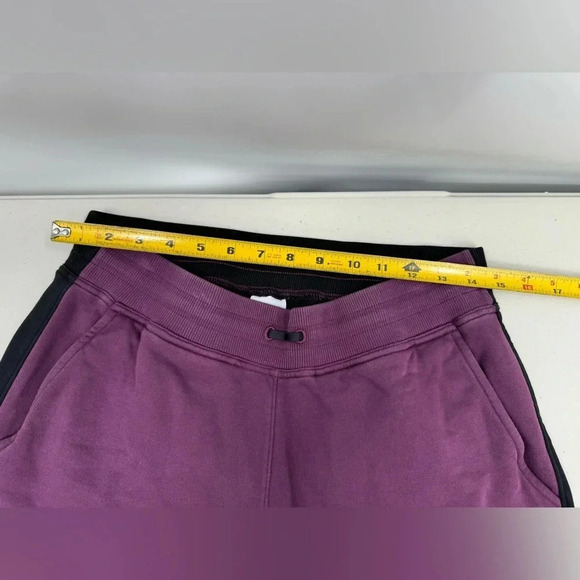 Outdoor Voices Joggers Womens L Purple/Black Colorblock Sweatpants Elastic Waist - Picture 7 of 12
